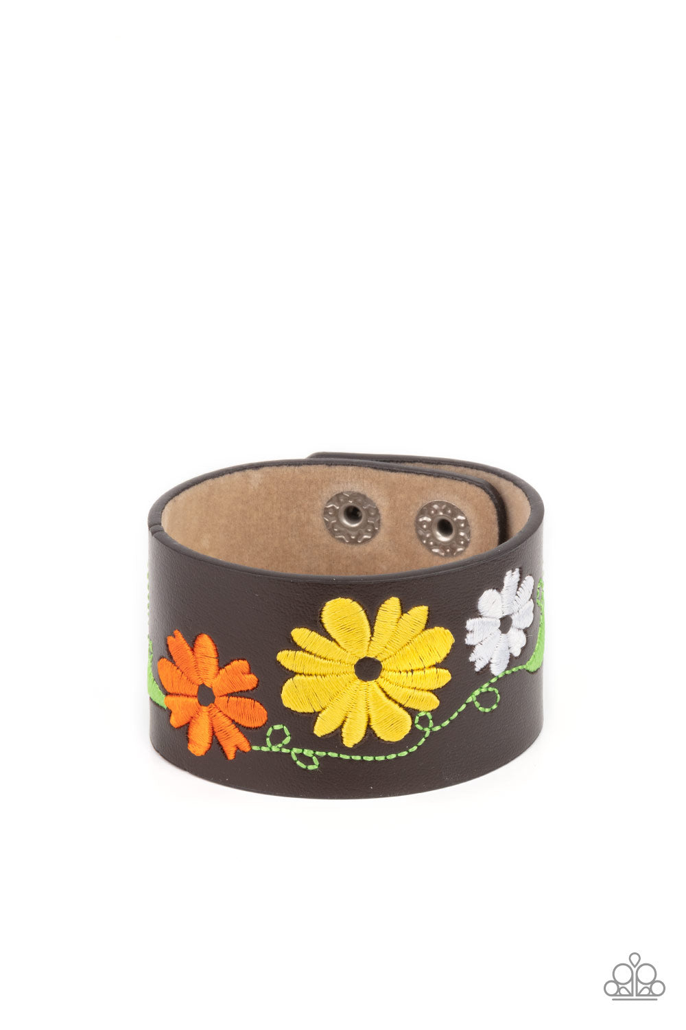 Paparazzi Western Eden - Yellow Bracelet - A Finishing Touch Jewelry