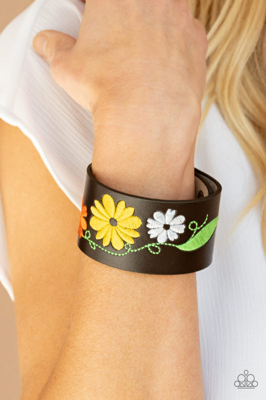 Paparazzi Western Eden - Yellow Bracelet - A Finishing Touch Jewelry