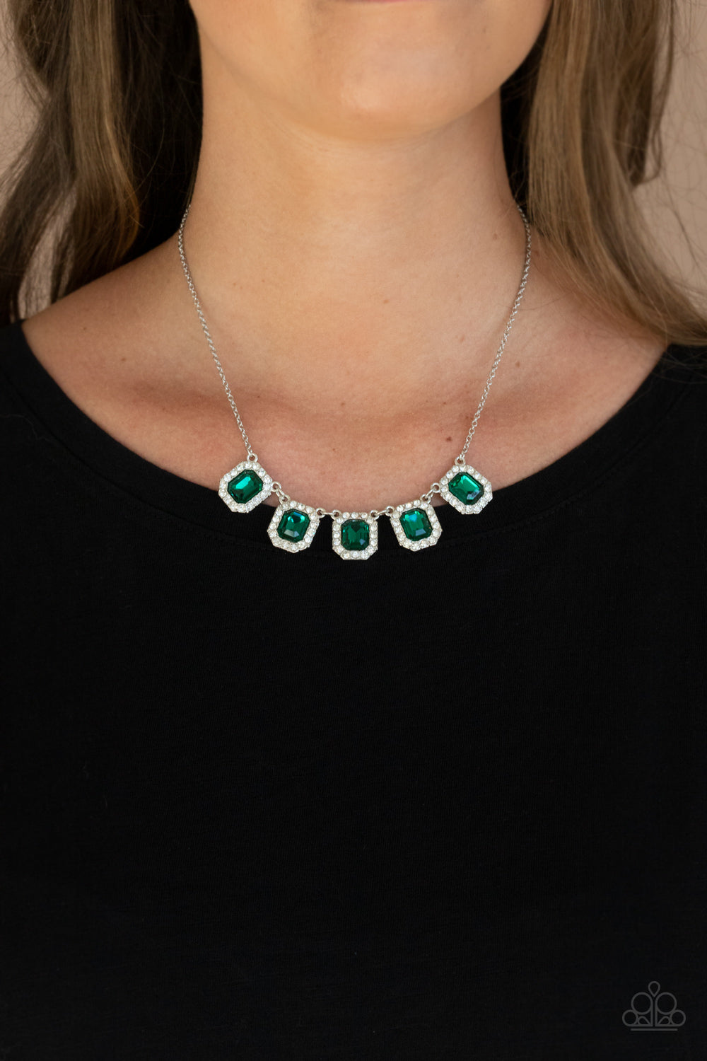 Paparazzi Next Level Luster - Green Necklace - A Finishing Touch Jewelry