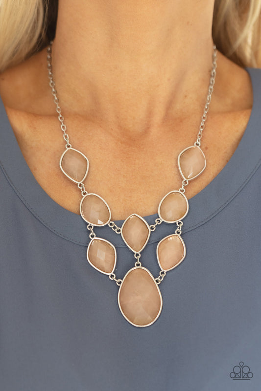 Paparazzi Opulently Oracle - Brown Necklace - A Finishing Touch Jewelry