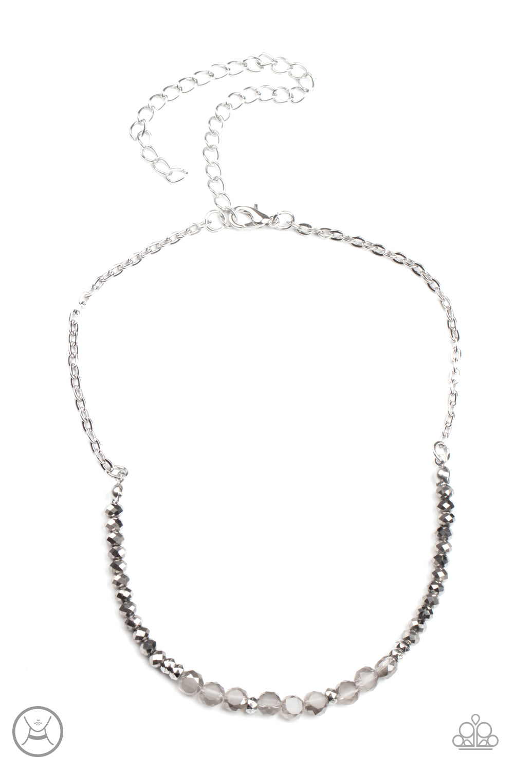 Paparazzi Space Odyssey - Silver Choker Necklace - A Finishing Touch Jewelry