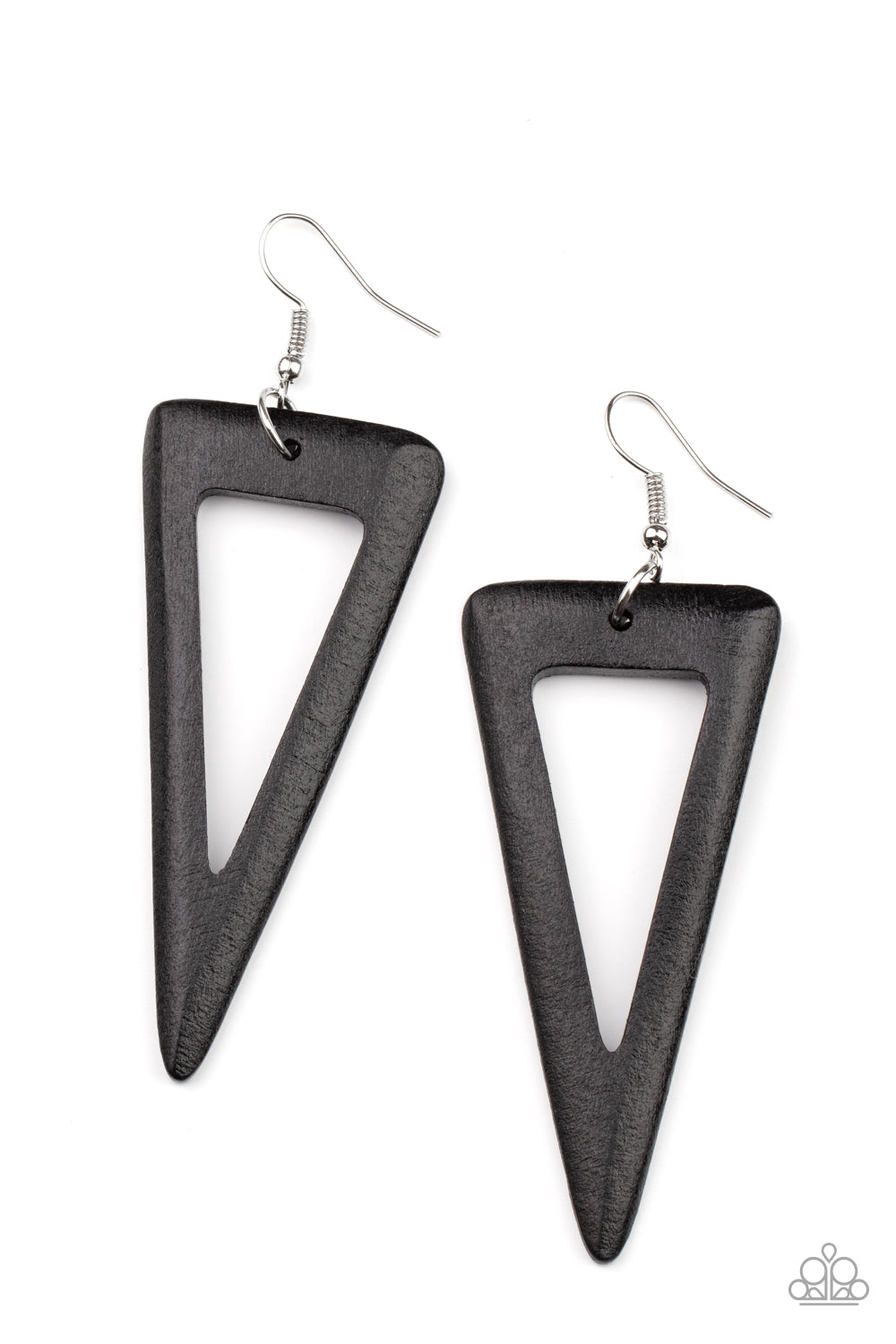 Paparazzi Bermuda Backpacker - Black Earrings - A Finishing Touch Jewelry