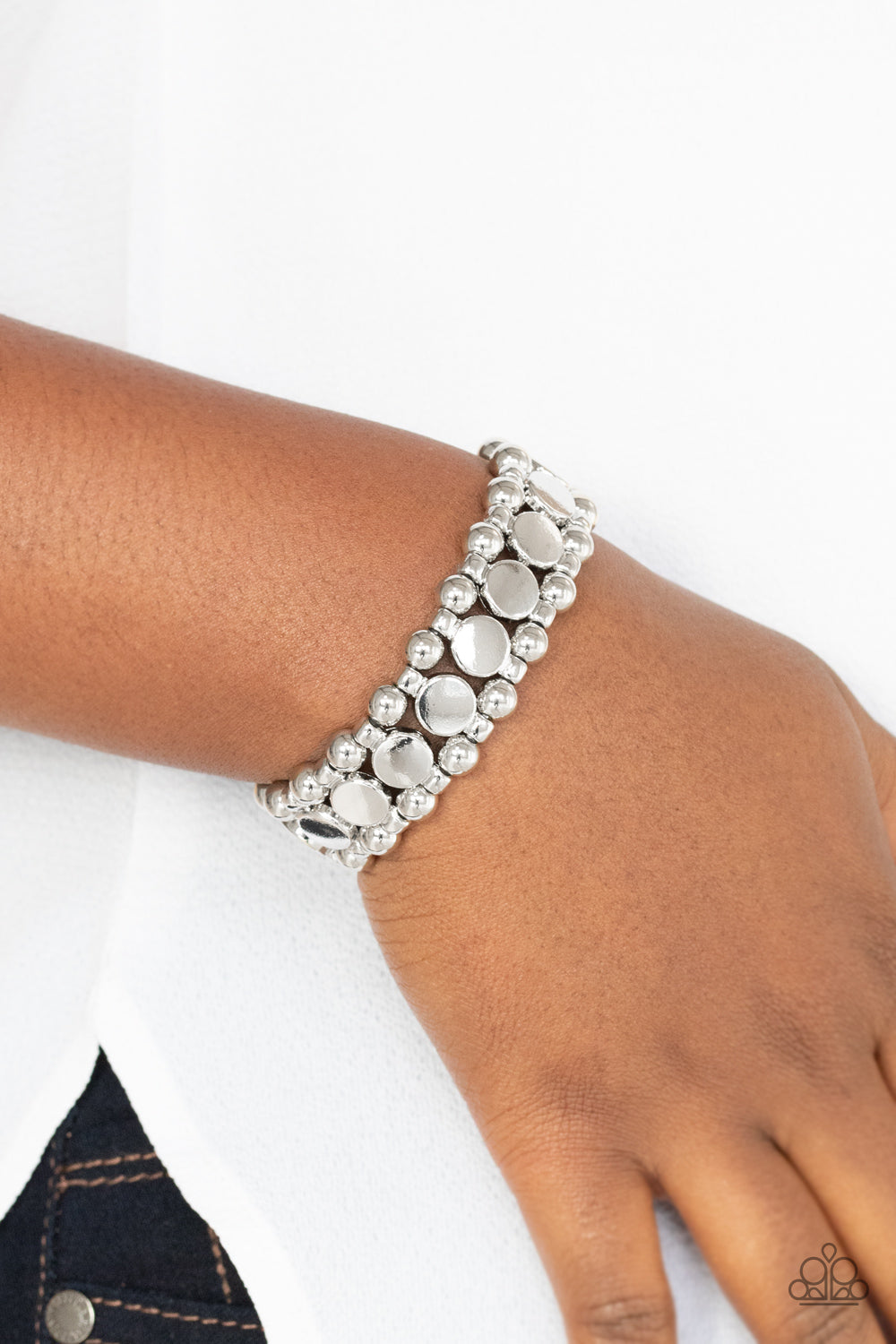 Paparazzi Metro Magnetism - Silver Bracelet - A Finishing Touch Jewelry