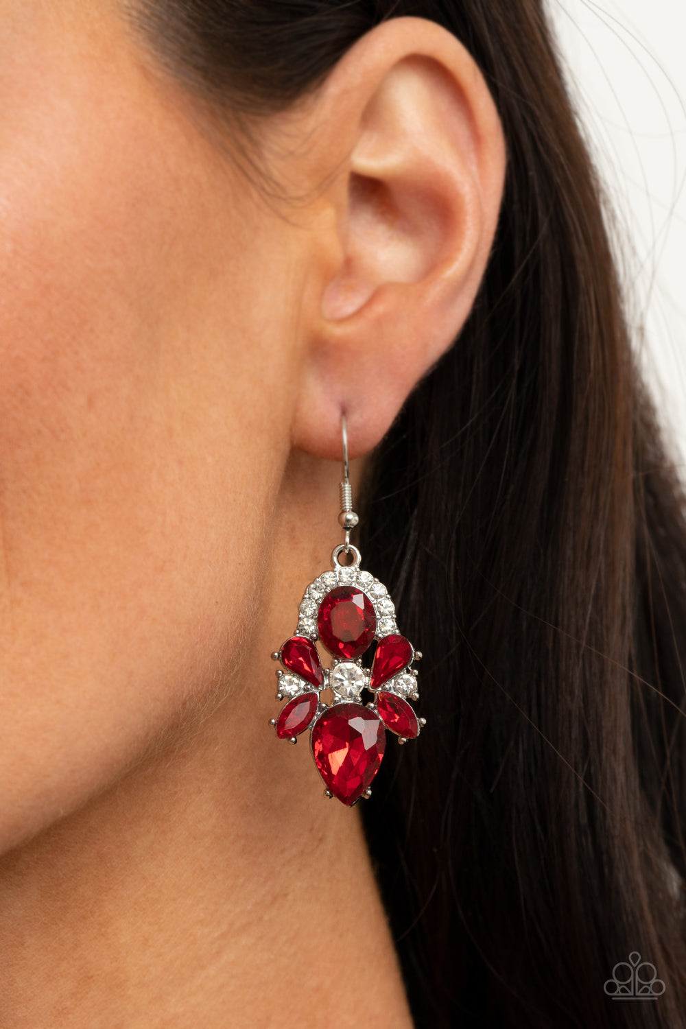 Paparazzi Stunning Starlet - Red Earrings - A Finishing Touch Jewelry