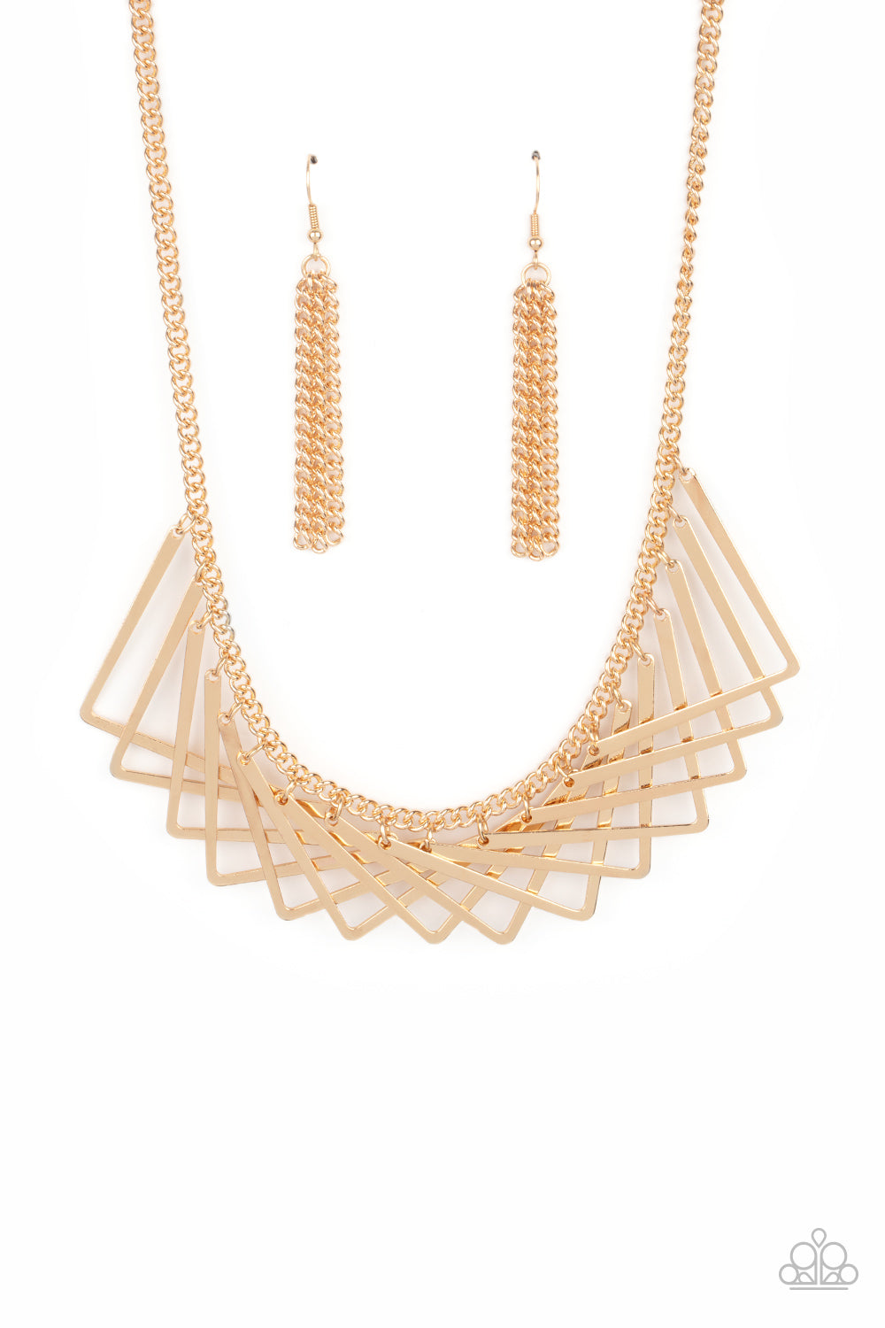 Paparazzi Metro Mirage - Gold Necklace - A Finishing Touch Jewelry