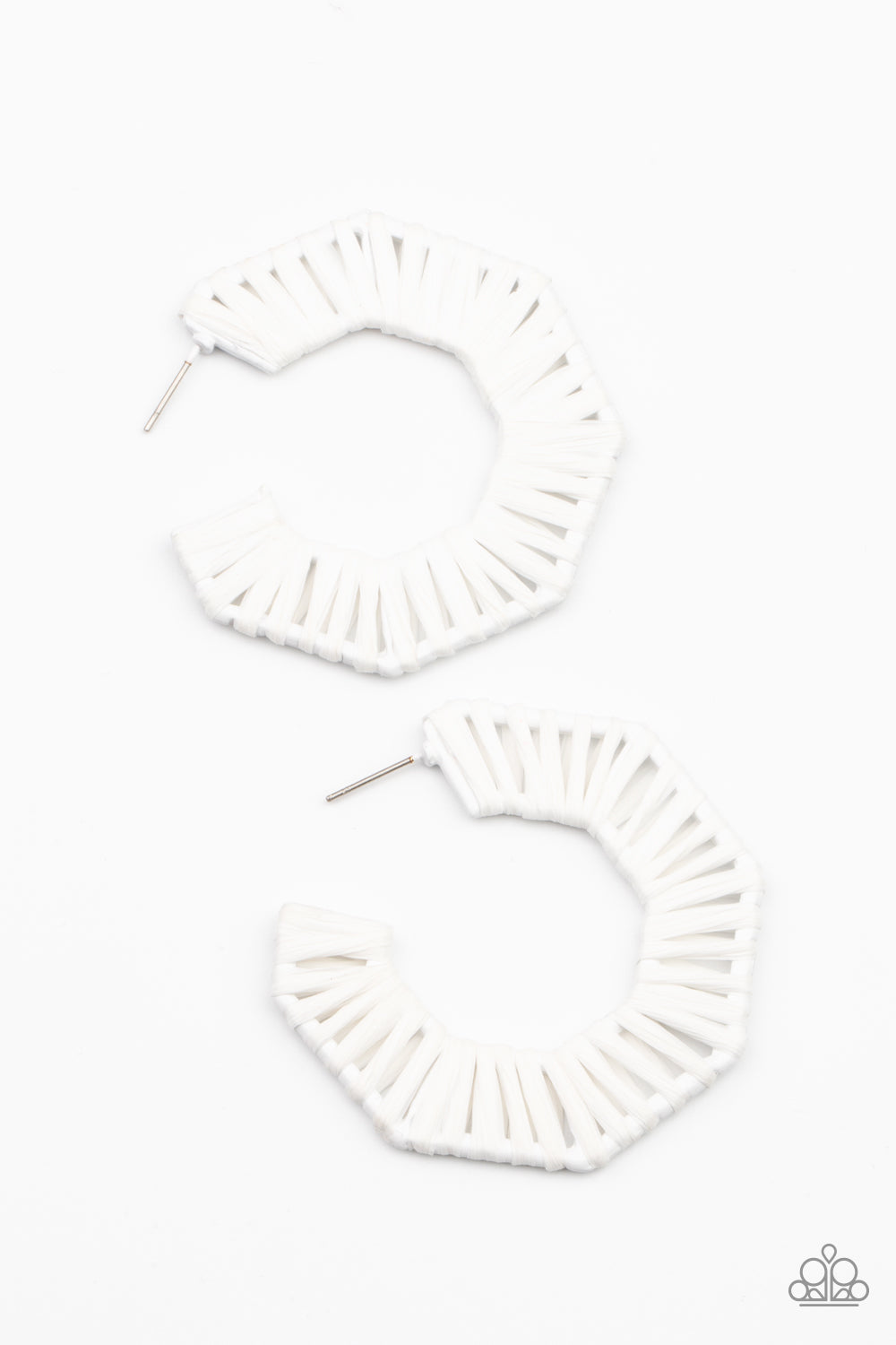 Paparazzi Fabulously Fiesta - White Earrings - A Finishing Touch Jewelry