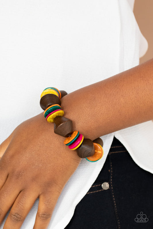 Paparazzi Bermuda Boardwalk - Multi Bracelet - A Finishing Touch Jewelry