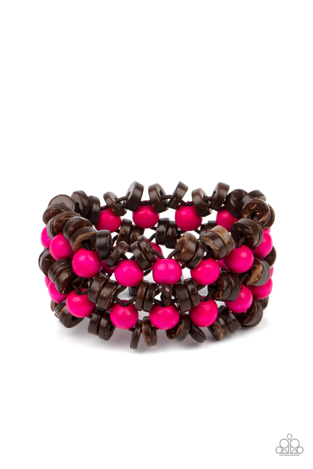 Paparazzi Tahiti Tourist - Pink Bracelet - A Finishing Touch Jewelry