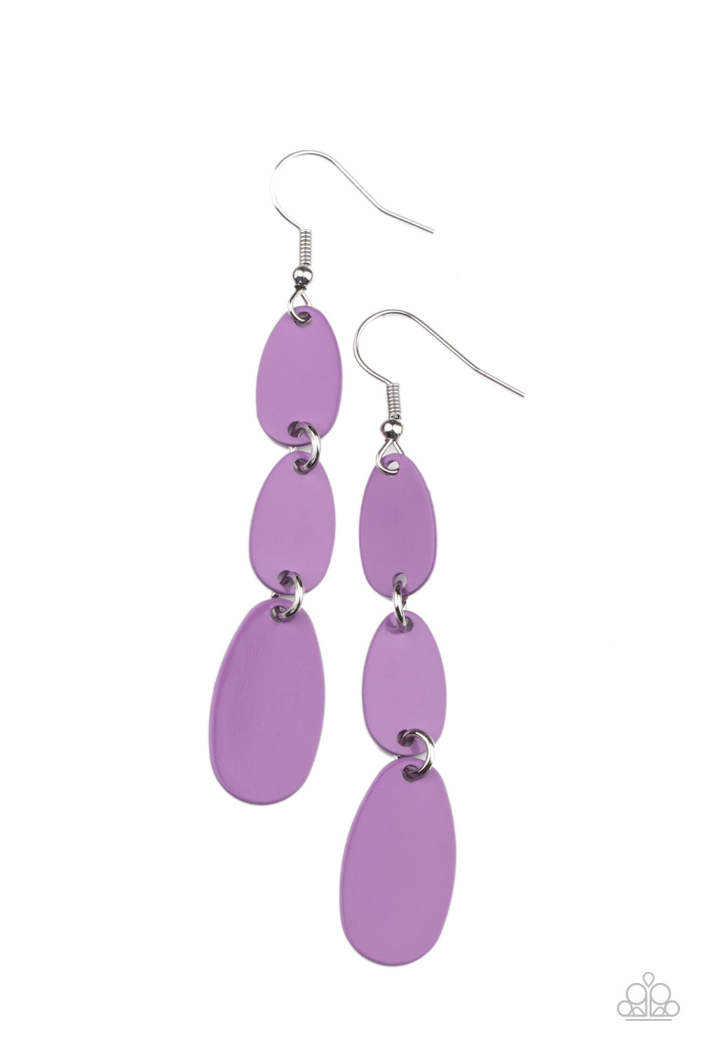 Paparazzi Rainbow Drops - Purple Earrings - A Finishing Touch Jewelry