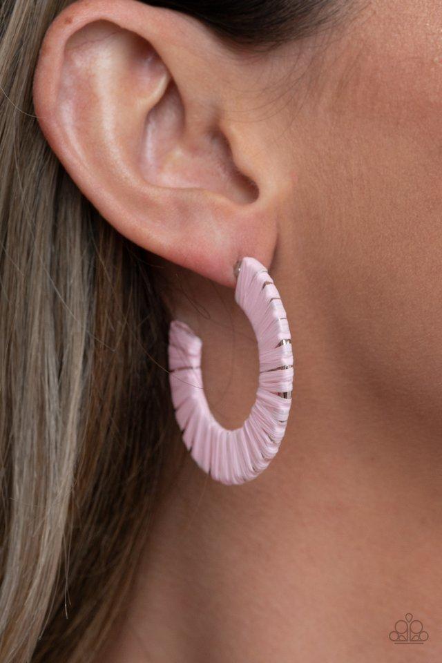Paparazzi A Chance of RAINBOWS Pink Earrings A Finishing Touch Jewelry