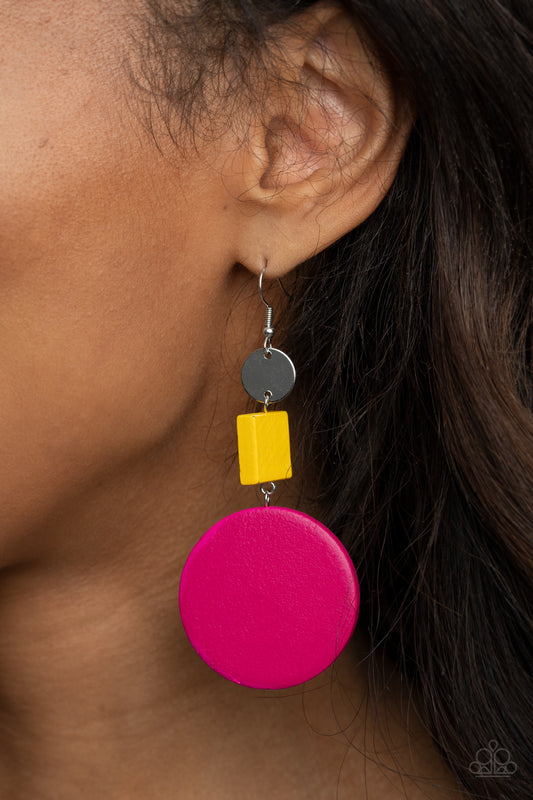 Paparazzi Modern Materials - Multi Earrings - A Finishing Touch Jewelry