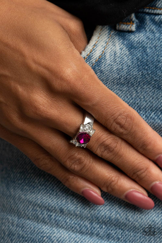 Paparazzi ROYAL Till The End - Pink Ring - A Finishing Touch Jewelry