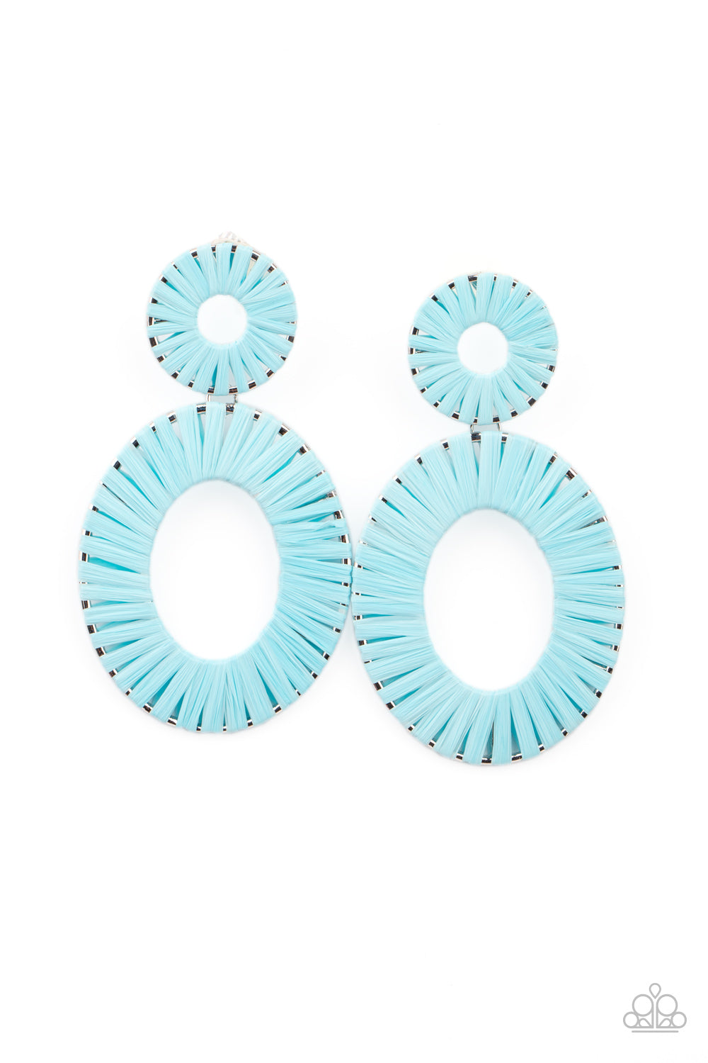 Paparazzi   Foxy Flamenco - Blue Earrings - A Finishing Touch Jewelry