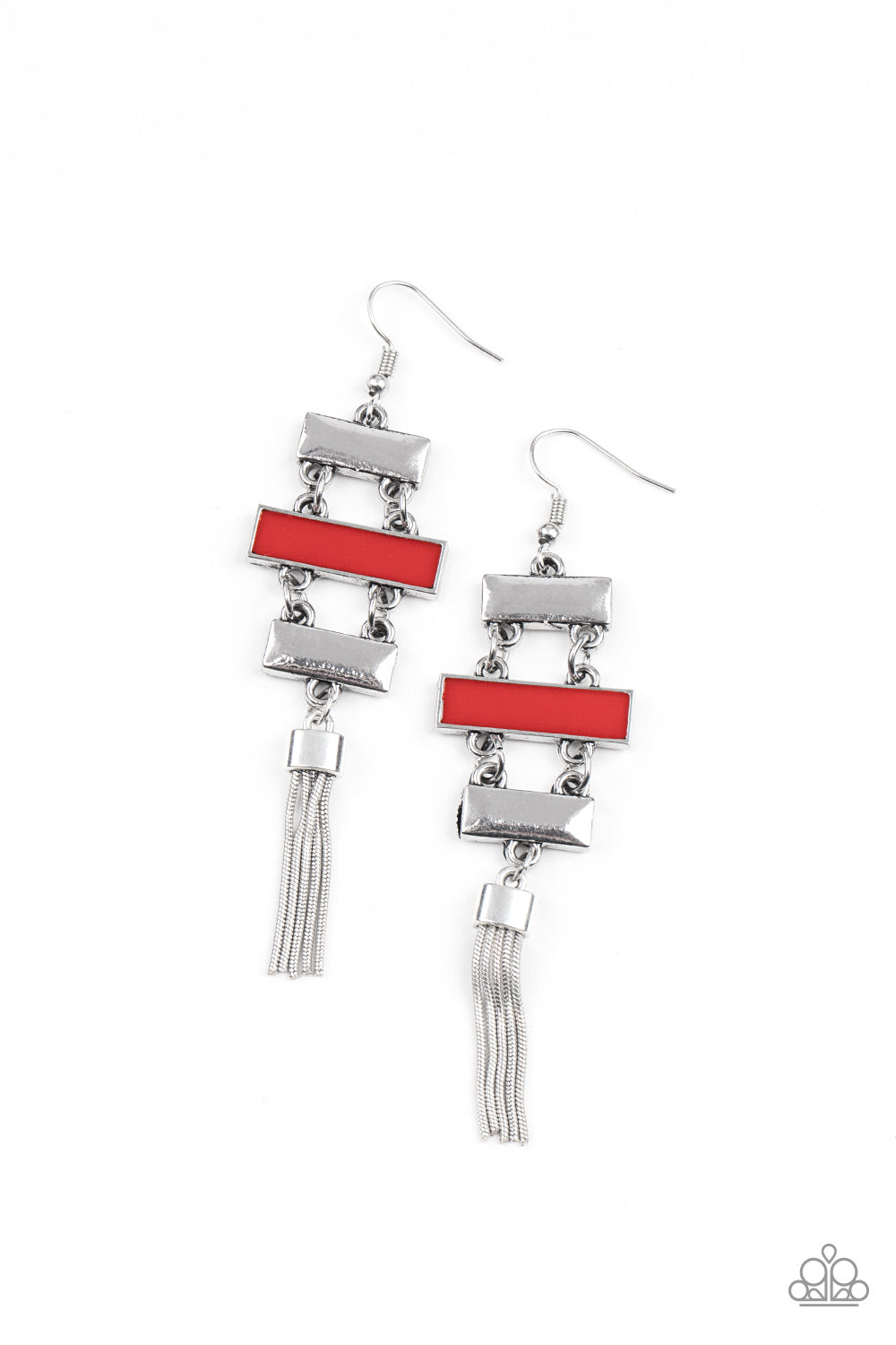 Paparazzi Mind, Body, and SEOUL - Red Earrings - A Finishing Touch Jewelry