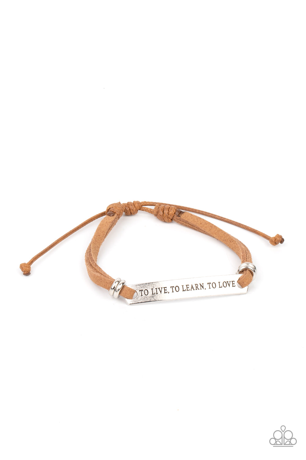 Paparazzi To Live, To Learn, To Love - Brown Bracelet - A Finishing Touch Jewelry