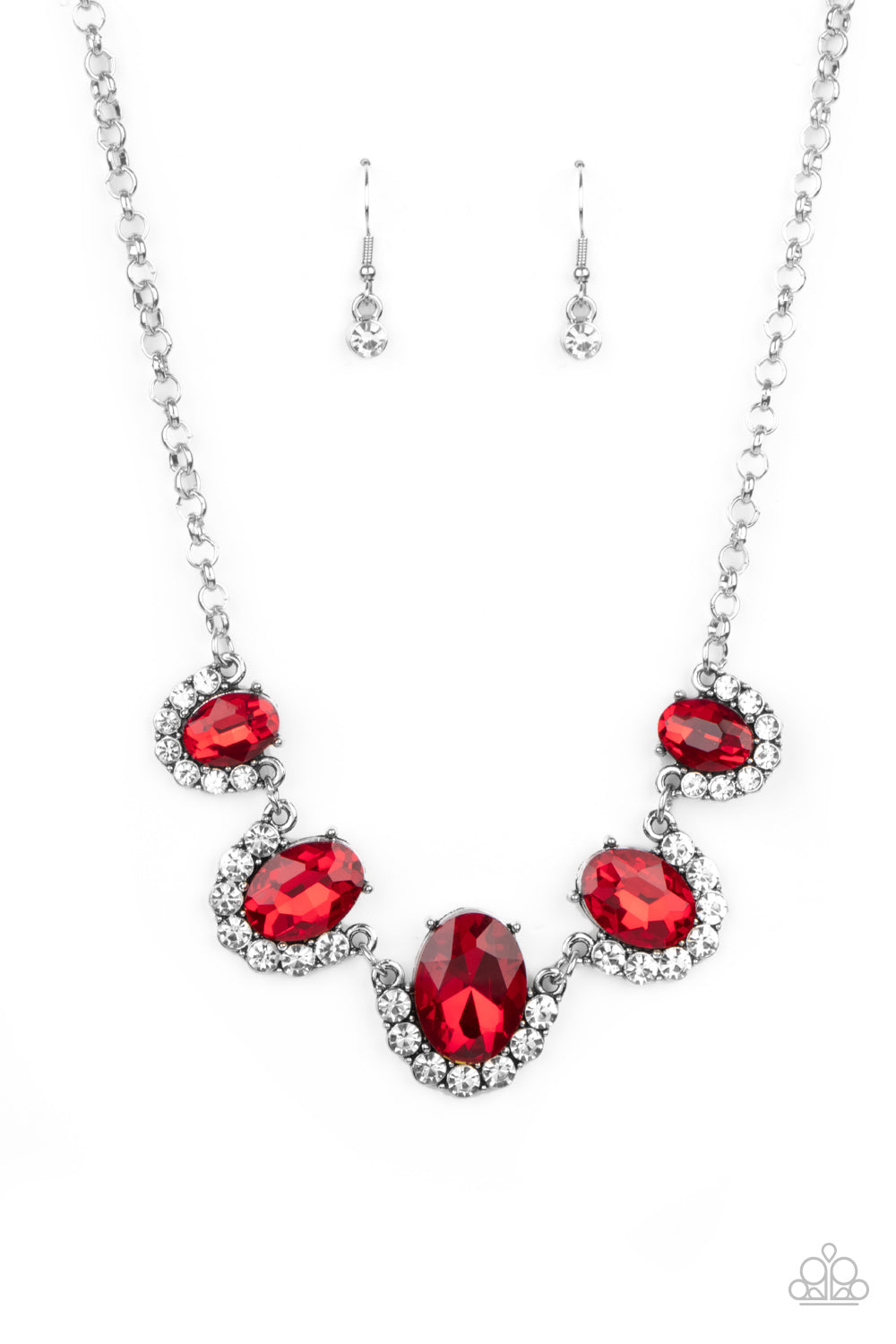 Paparazzi The Queen Demands It - Red Necklace - A Finishing Touch Jewelry