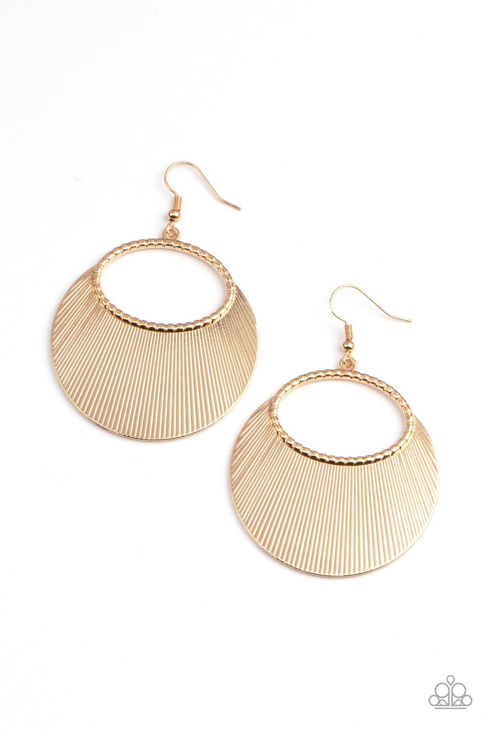 Paparazzi Fan Girl Glam - Gold Earrings - A Finishing Touch Jewelry