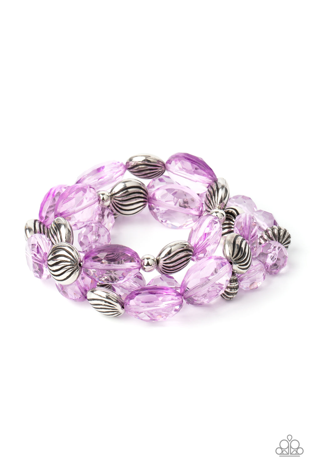 Paparazzi Crystal Charisma - Purple Bracelet - A Finishing Touch Jewelry