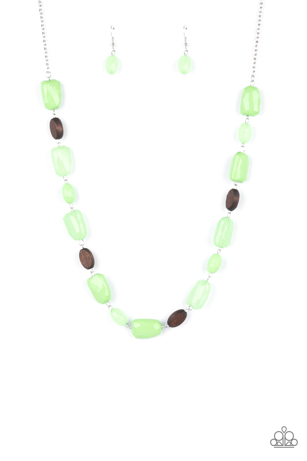 Paparazzi Meadow Escape - Green Necklace - A Finishing Touch Jewelry