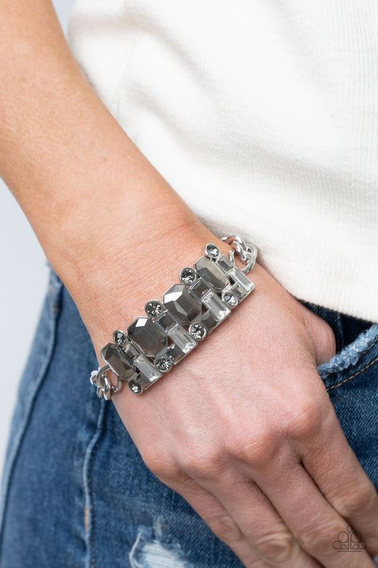 Paparazzi Urban Crest - Silver Bracelet - A Finishing Touch Jewelry