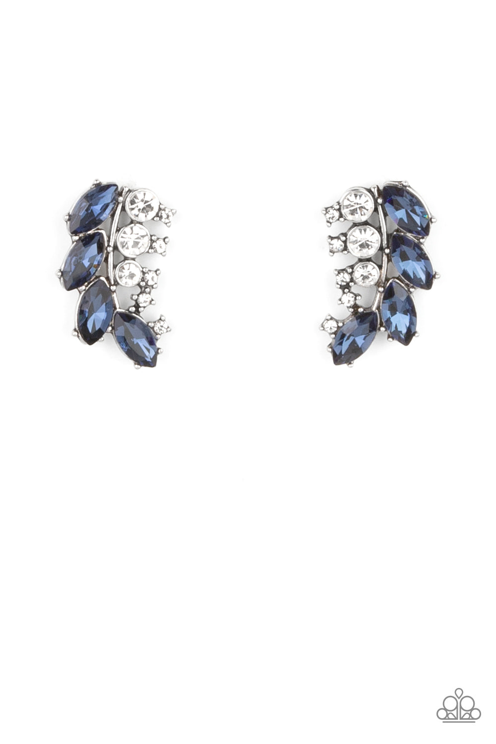 Paparazzi Flawless Fronds - Blue Earrings - A Finishing Touch Jewelry