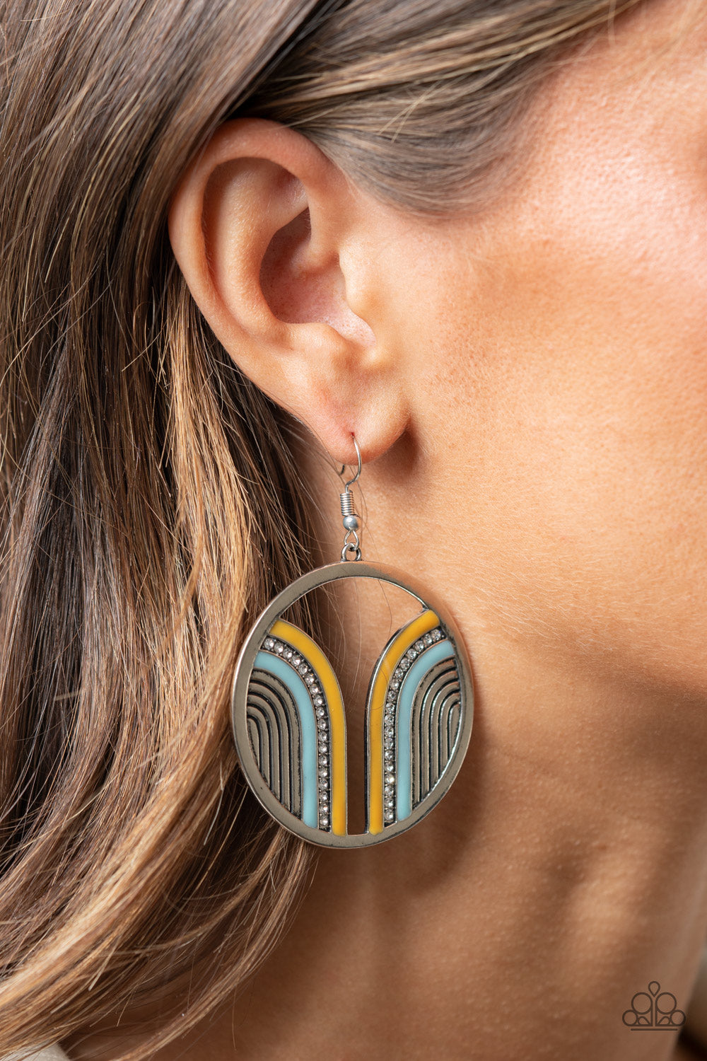 Paparazzi Delightfully Deco - Multi Earrings - A Finishing Touch Jewelry