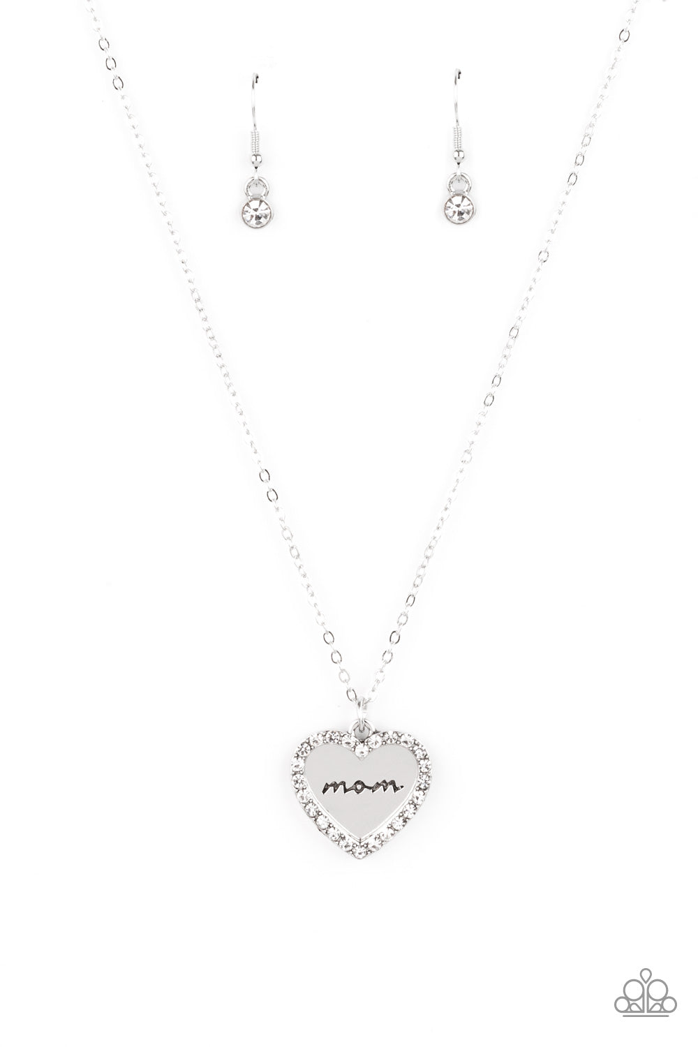 Paparazzi The Real Boss - White Necklace - A Finishing Touch Jewelry