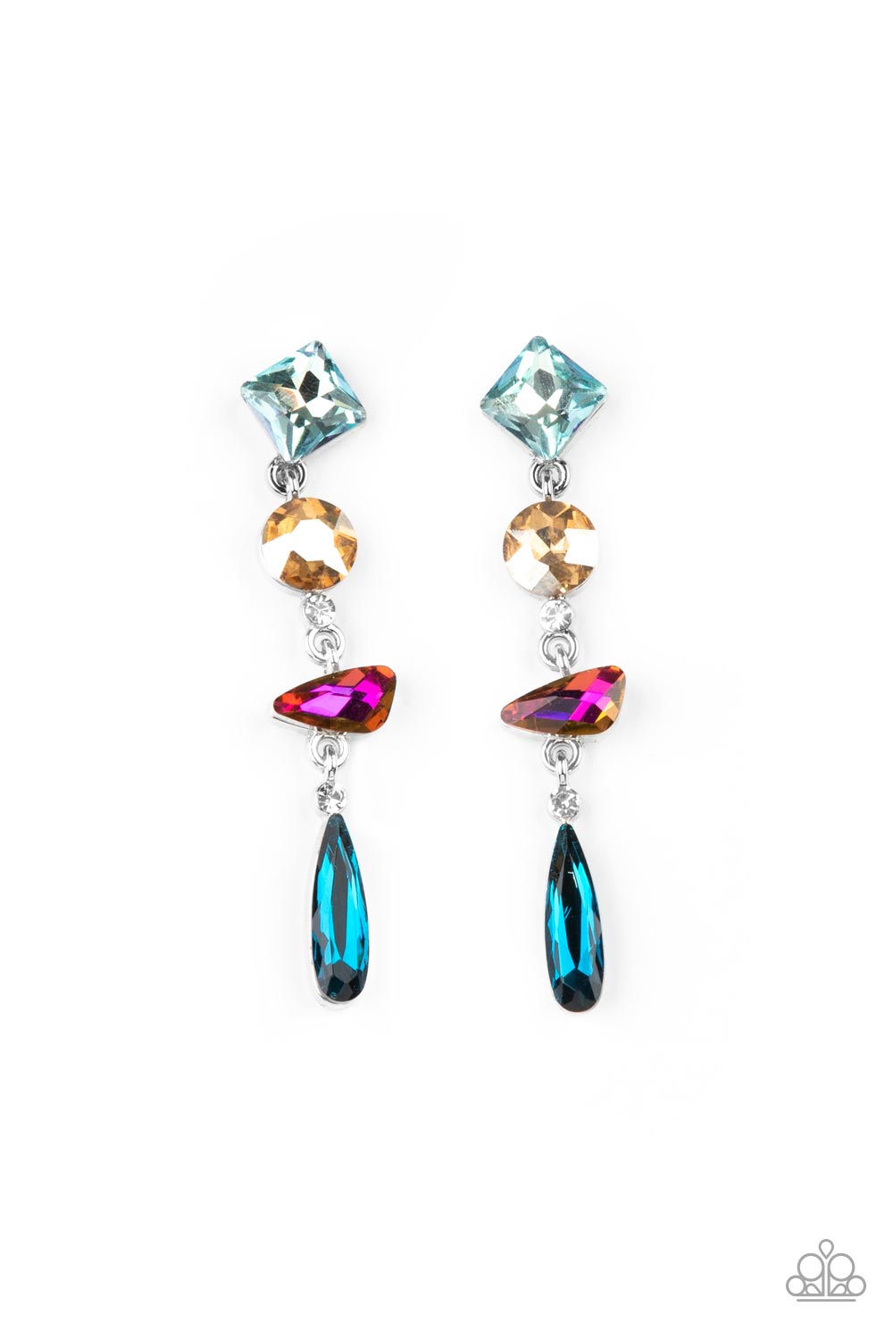 Paparazzi Rock Candy Elegance Multi Earrings A Finishing Touch Jewelry