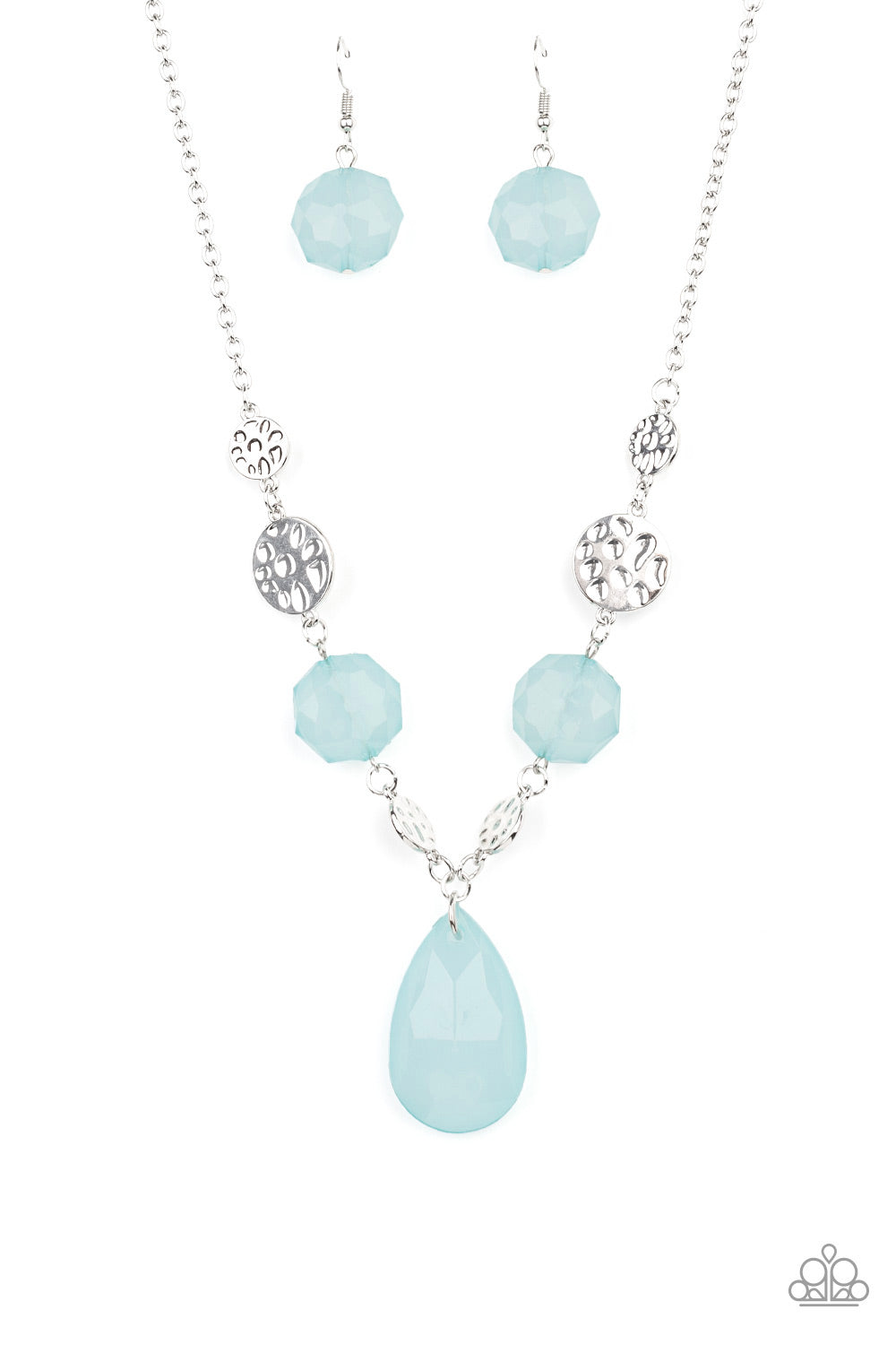 Paparazzi DEW What You Wanna DEW - Blue Necklace - A Finishing Touch Jewelry