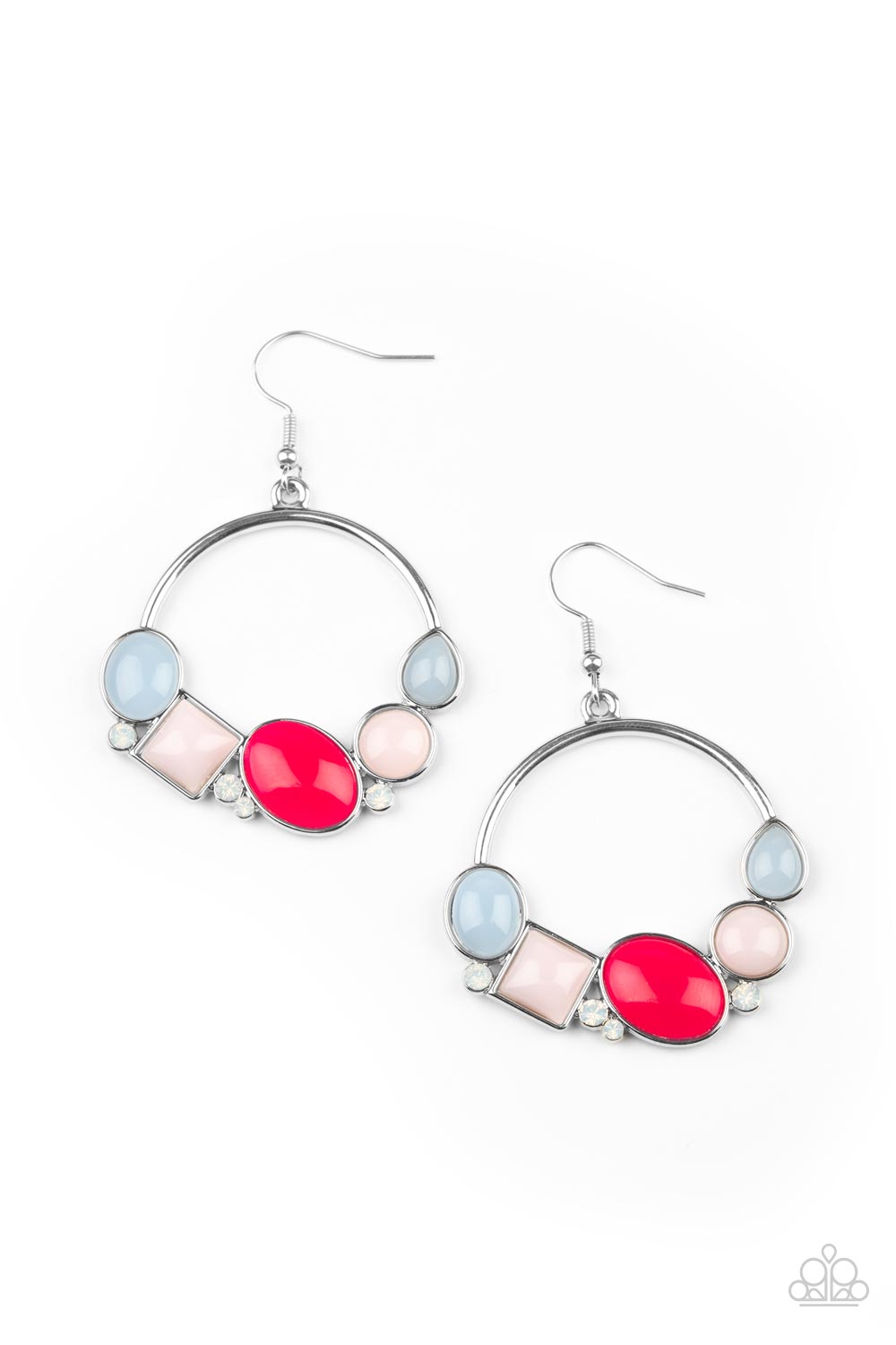 Paparazzi Beautifully Bubblicious - Multi Earrings - A Finishing Touch Jewelry