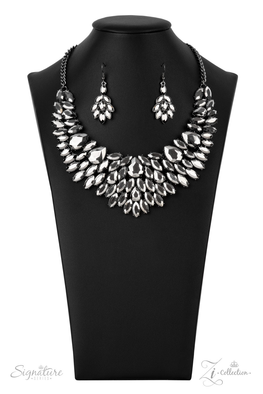 Paparazzi The Tanisha 2021 Zi Collection Hematite Necklace - A Finishing Touch Jewelry