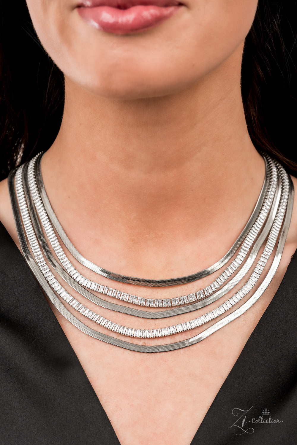 Paparazzi Persuasive 2021 Zi Collection Silver Necklace - A Finishing Touch Jewelry