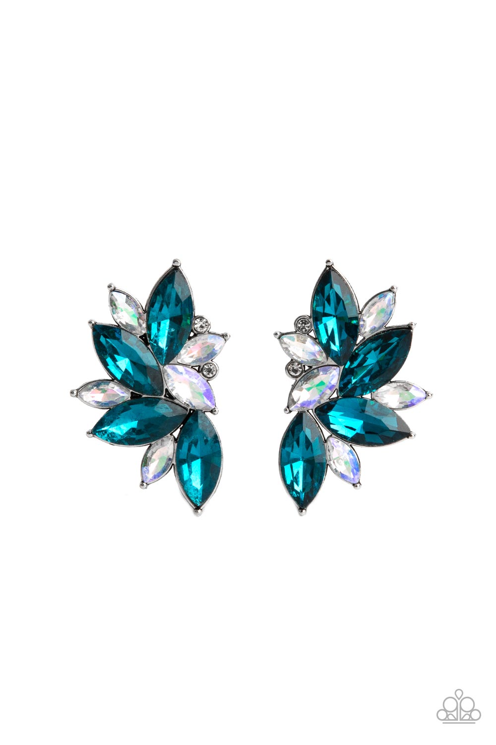 Paparazzi Instant Iridescence - Blue Earrings - A Finishing Touch Jewelry