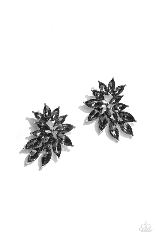 Paparazzi Fire Hazard - Silver Earring