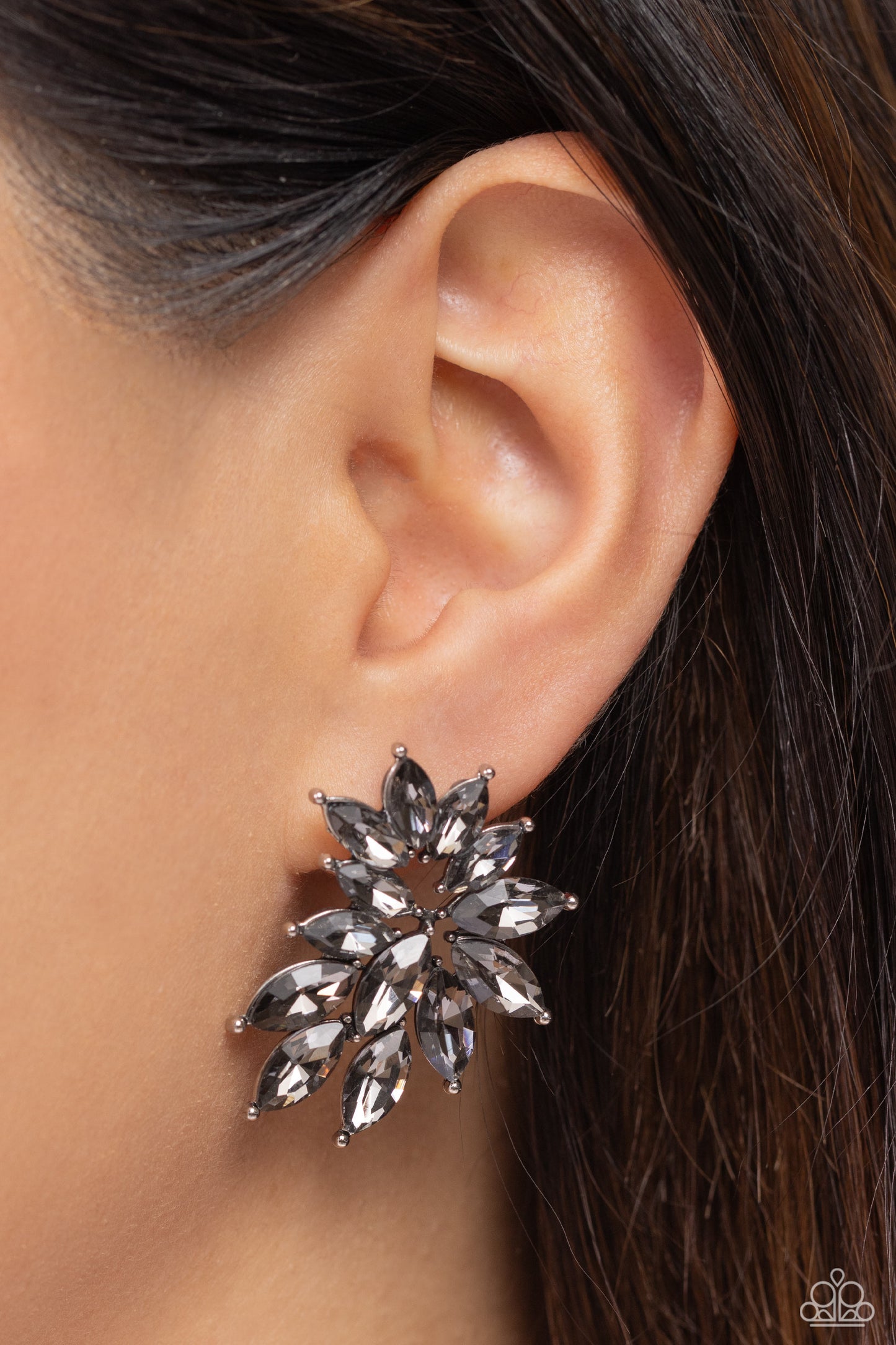 Paparazzi Fire Hazard - Silver Earring