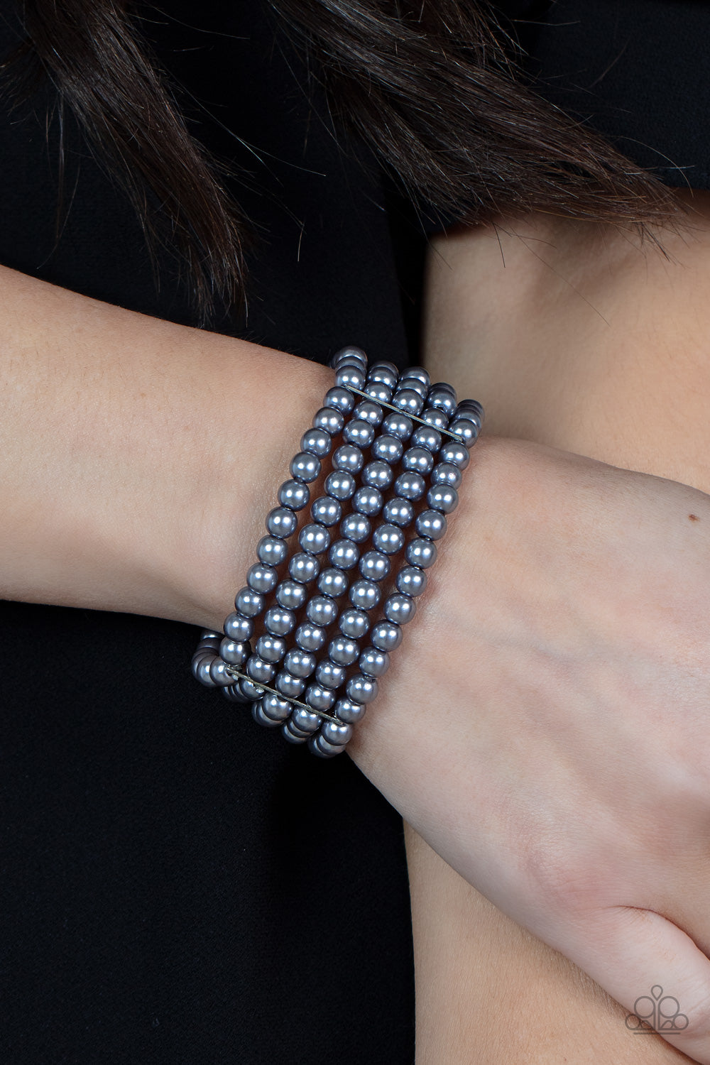 Paparazzi A Pearly Affair Silver Bracelet A Finishing Touch Jewelry Paparazzi jewelry images