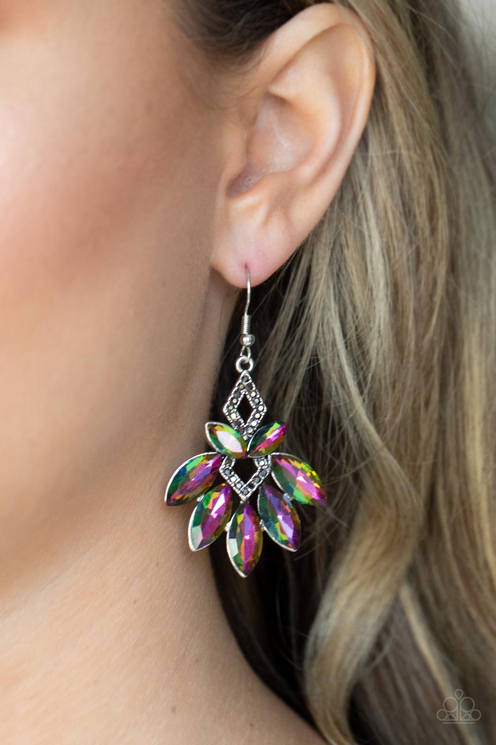 Paparazzi Galaxy Grandeur - Multi Earrings - A Finishing Touch Jewelry