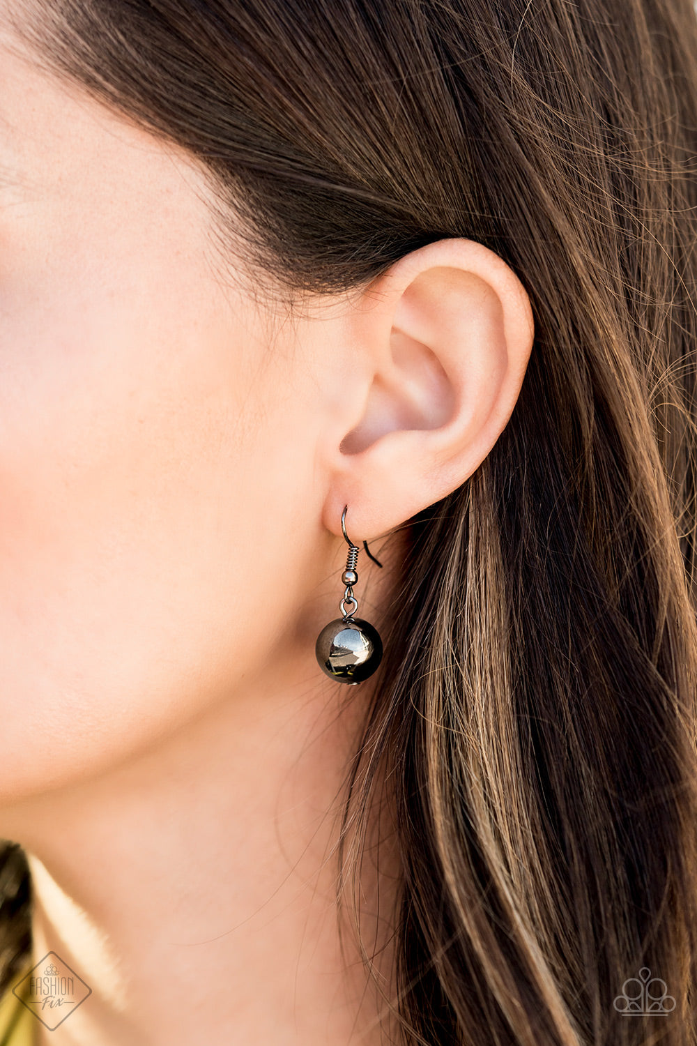 Paparazzi Only The Brave - Black - May 2020 Fashion Fix Necklace - A Finishing Touch