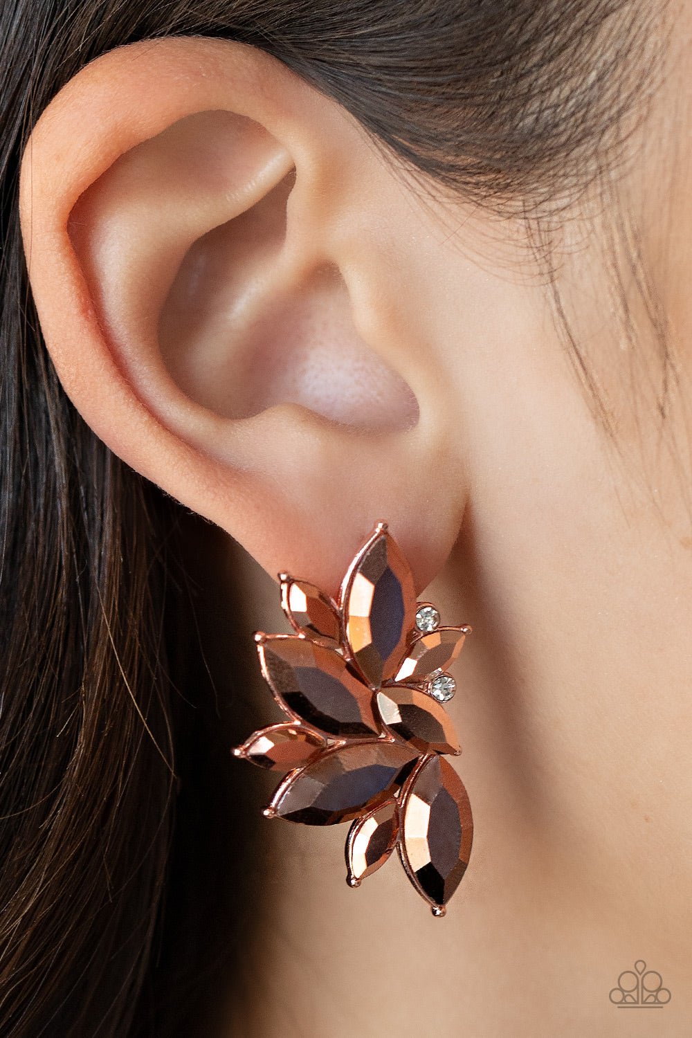 Paparazzi Instant Iridescence - Copper Earrings - A Finishing Touch Jewelry