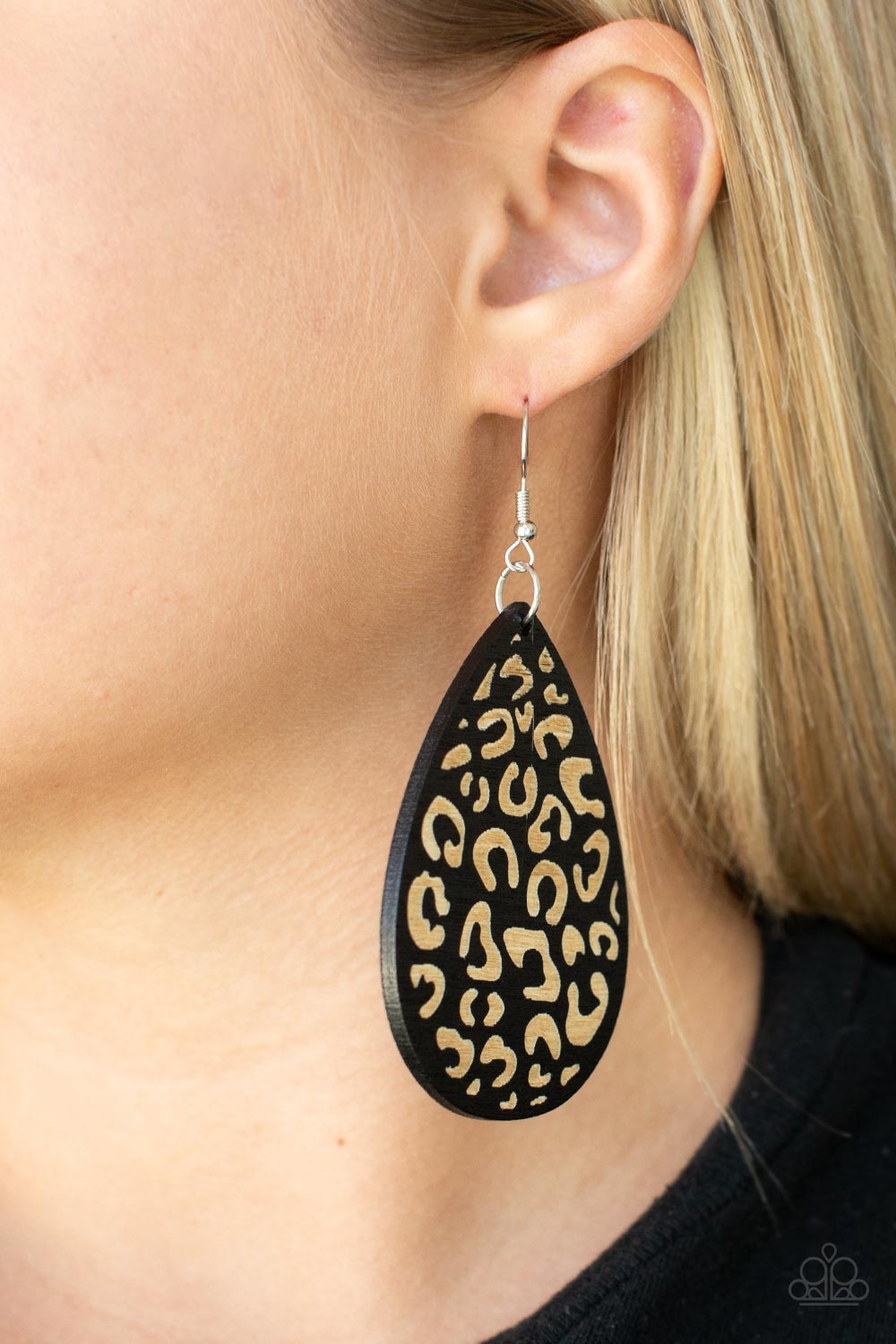 Paparazzi Suburban Jungle - Black Earring- Paparazzi Jewelry Images