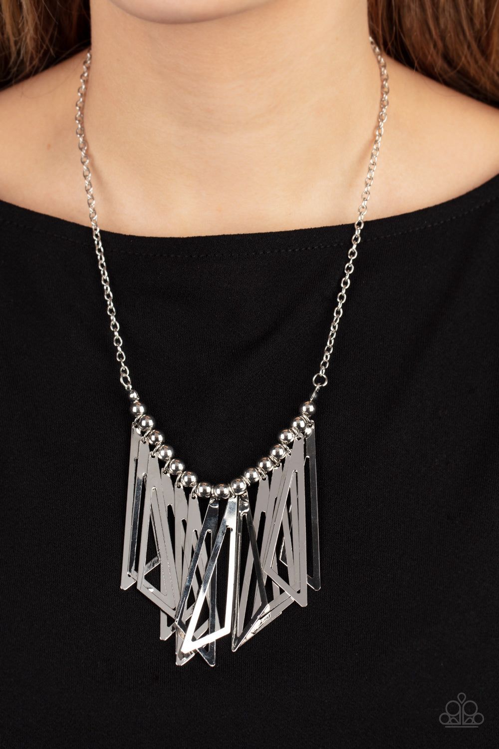 Paparazzi Industrial Jungle - Silver Necklace - A Finishing Touch Jewelry