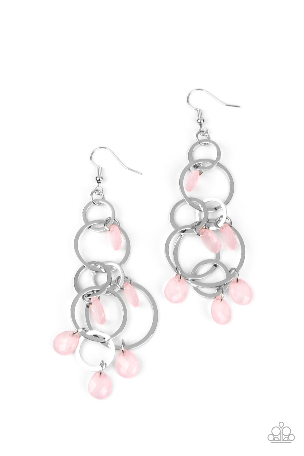 Paparazzi Dizzyingly Dreamy - Pink Earrings - A Finishing Touch Jewelry