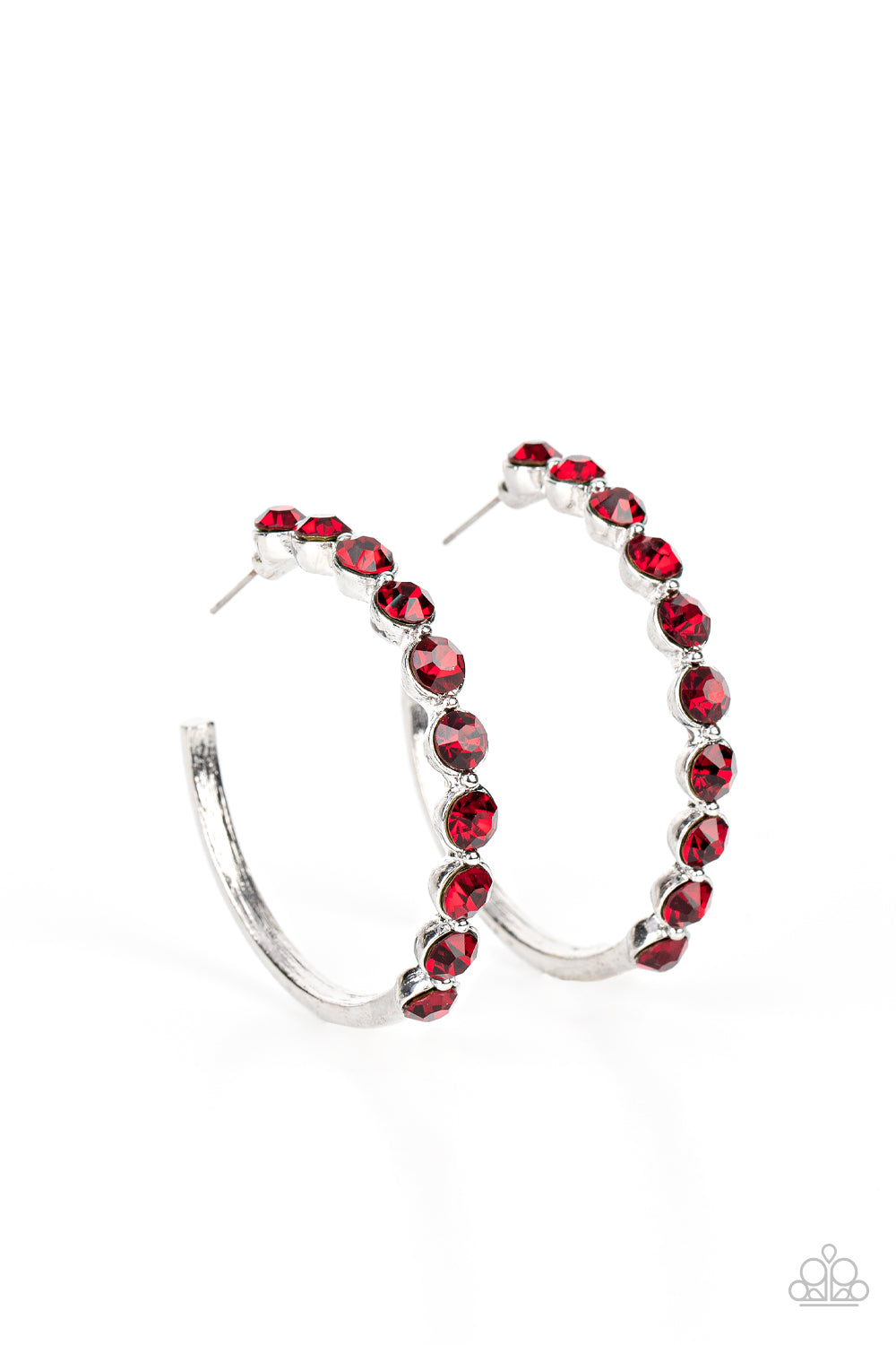 Paparazzi Photo Finish - Red Earrings - A Finishing Touch Jewelry