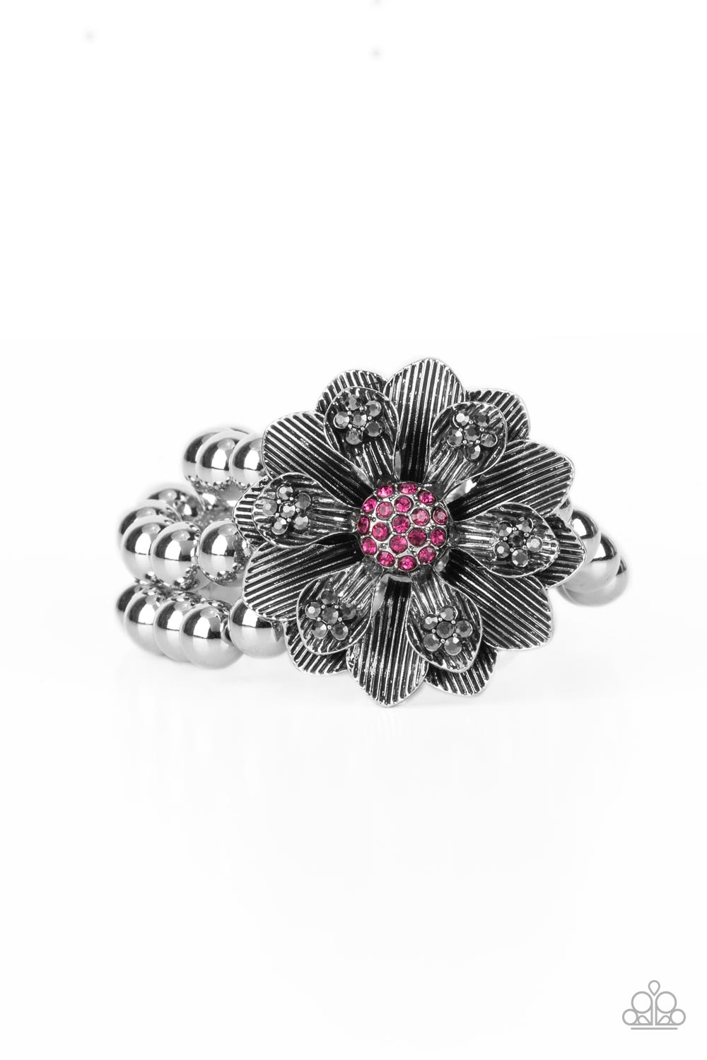 Paparazzi Botanical Bravado - Pink Bracelet - A Finishing Touch Jewelry