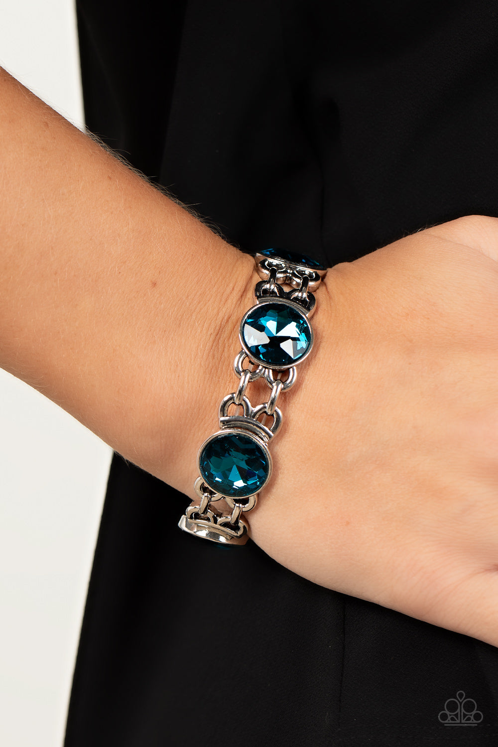 Paparazzi Devoted to Drama - Blue Bracelet - A Finishing Touch Jewelry