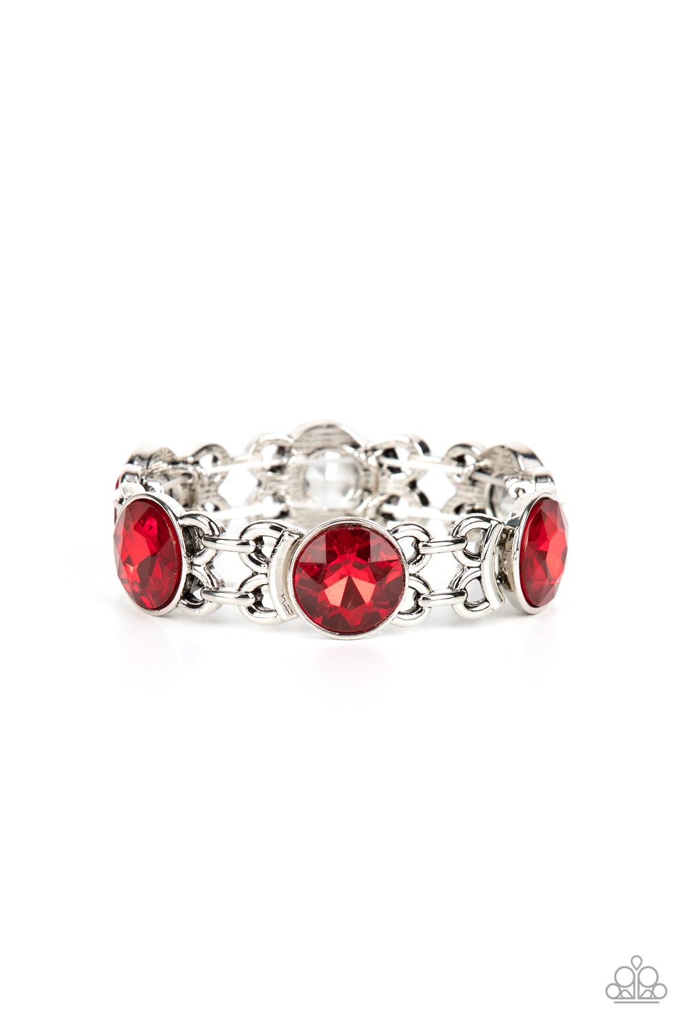 Paparazzi Devoted to Drama - Red Bracelet - A Finishing Touch Jewelry