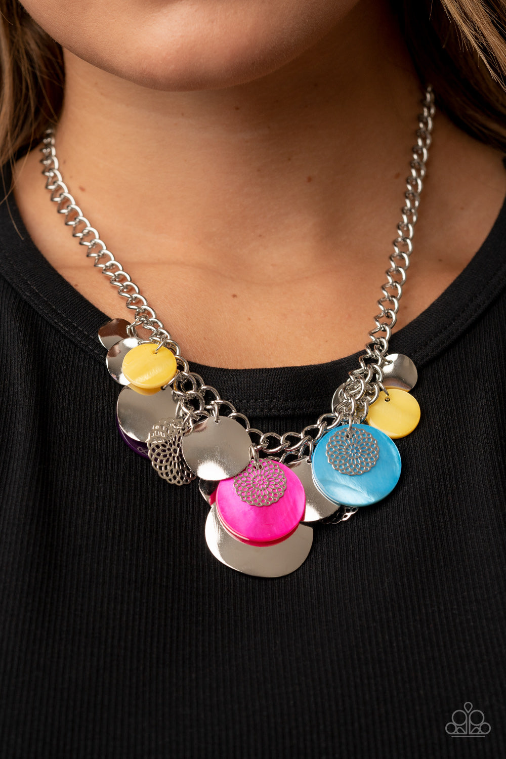 Paparazzi Oceanic Opera - Multi Necklace- Paparazzi Jewelry Images