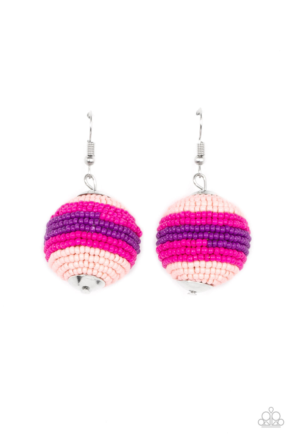 Paparazzi Zest Fest - Pink Earrings - A Finishing Touch Jewelry