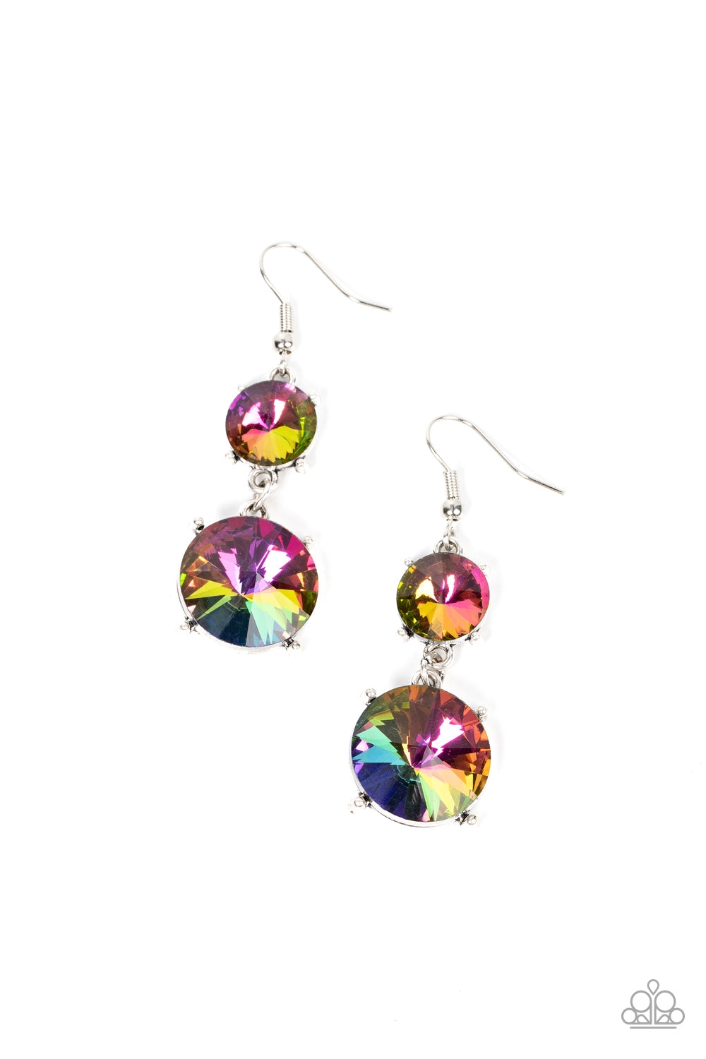 Paparazzi Sizzling Showcase - Multi Earrings - A Finishing Touch Jewelry