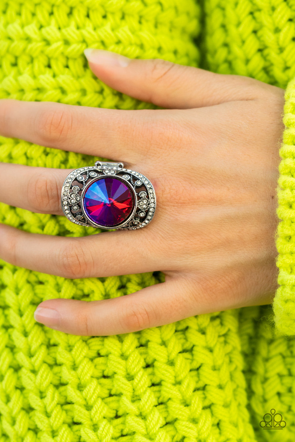 Paparazzi Galactic Garden - Pink Ring - A Finishing Touch Jewelry